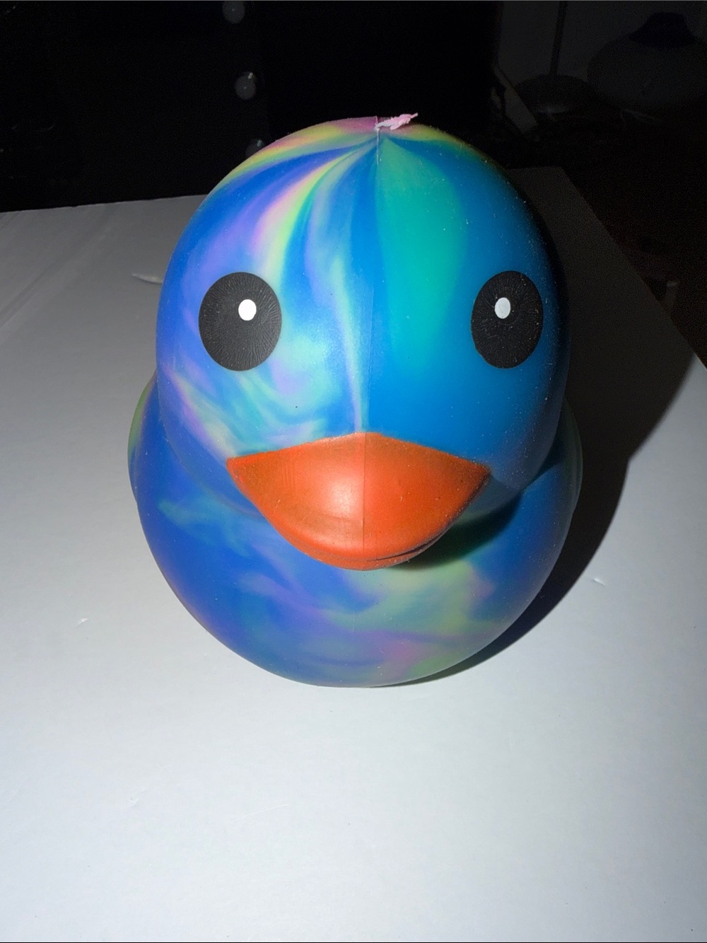 Squeezy Rainbow Jumbo Duck Squishy – Slow Rise Sensory Toy – Brand New